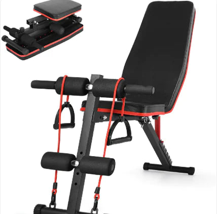 Banc de Musculation pour Haltères et Abdominaux, Équipement de Fitness